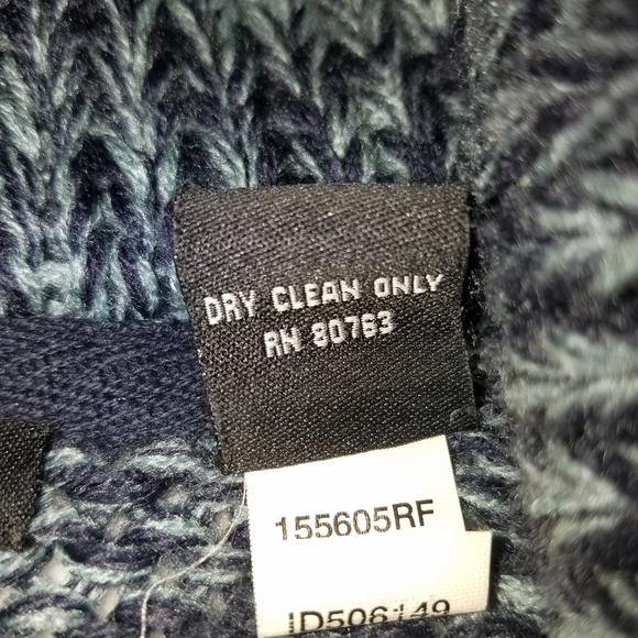 Moda International Blue Knit Long Sleeve Sweater - Picture 3 of 7